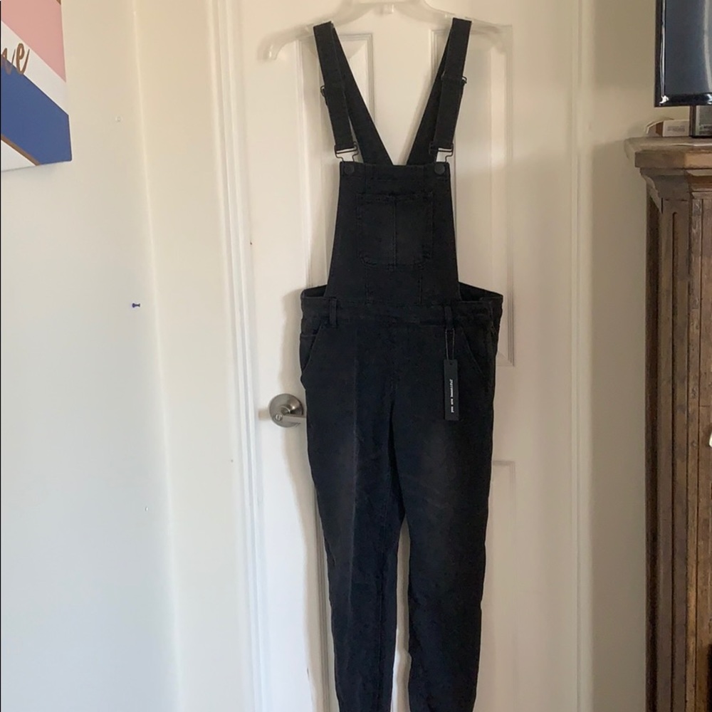 Black overalls